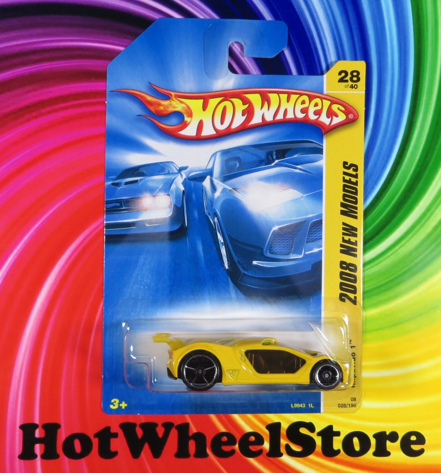 2008  Hot Wheels   Yellow   IMPAVIDO 1     New Models #028    HW86-010825