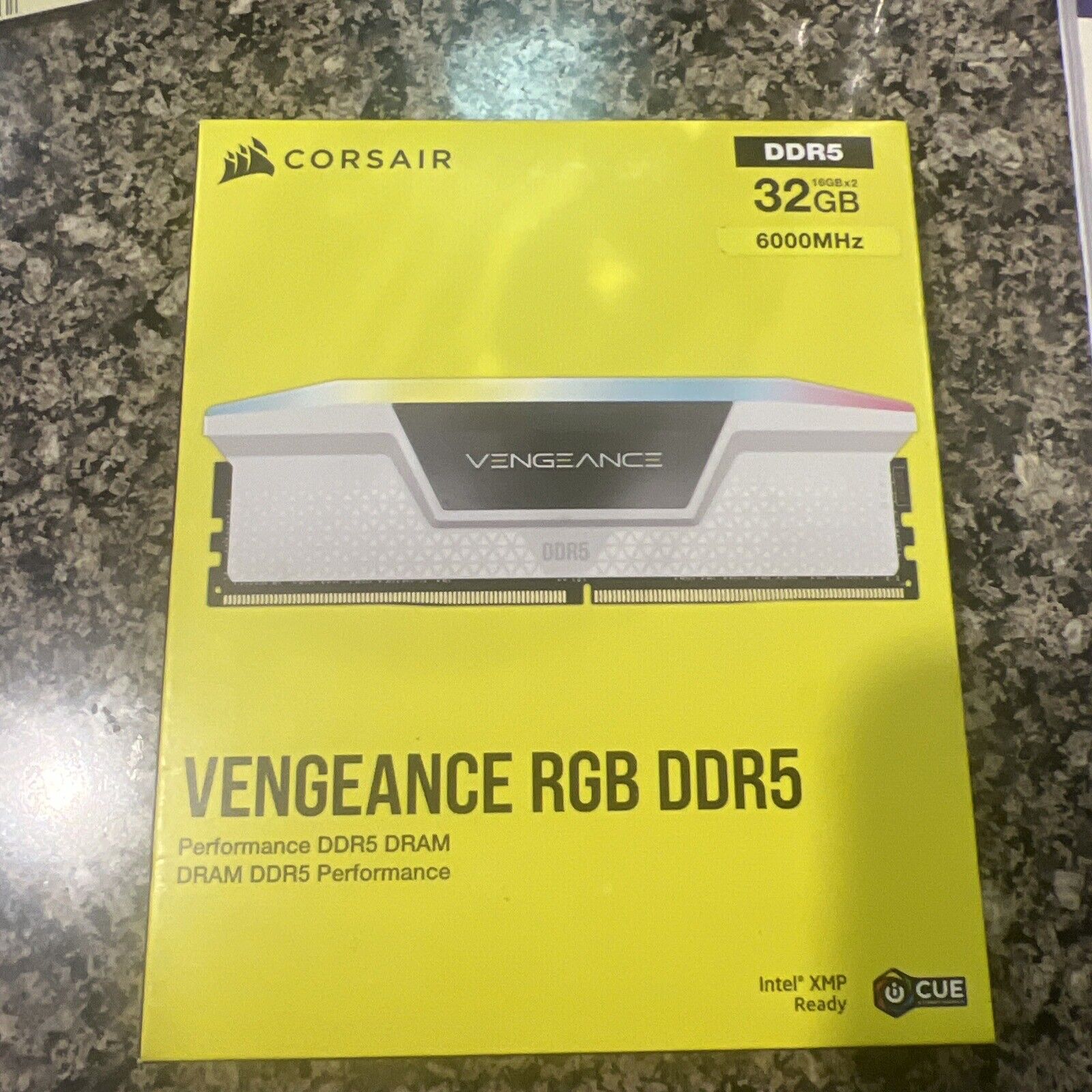 CORSAIR VENGEANCE RGB DDR5 RAM 32GB (2x16GB) 6000MHz CL36 Intel