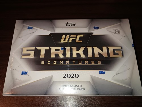 2020 Topps UFC Striking Signatures Box 1 Encased Autograph per box - 第 1/2 張圖片