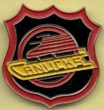 Vancouver Canucks Shield Logo NHL Hockey Lapel Hat Pin
