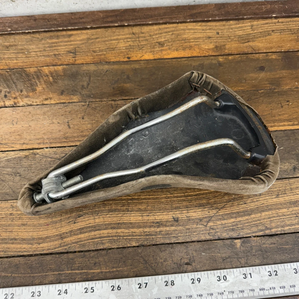 Vintage Eroica Seat Saddle 70s 80s Brown Race Bike Selle - Image 3 of 4