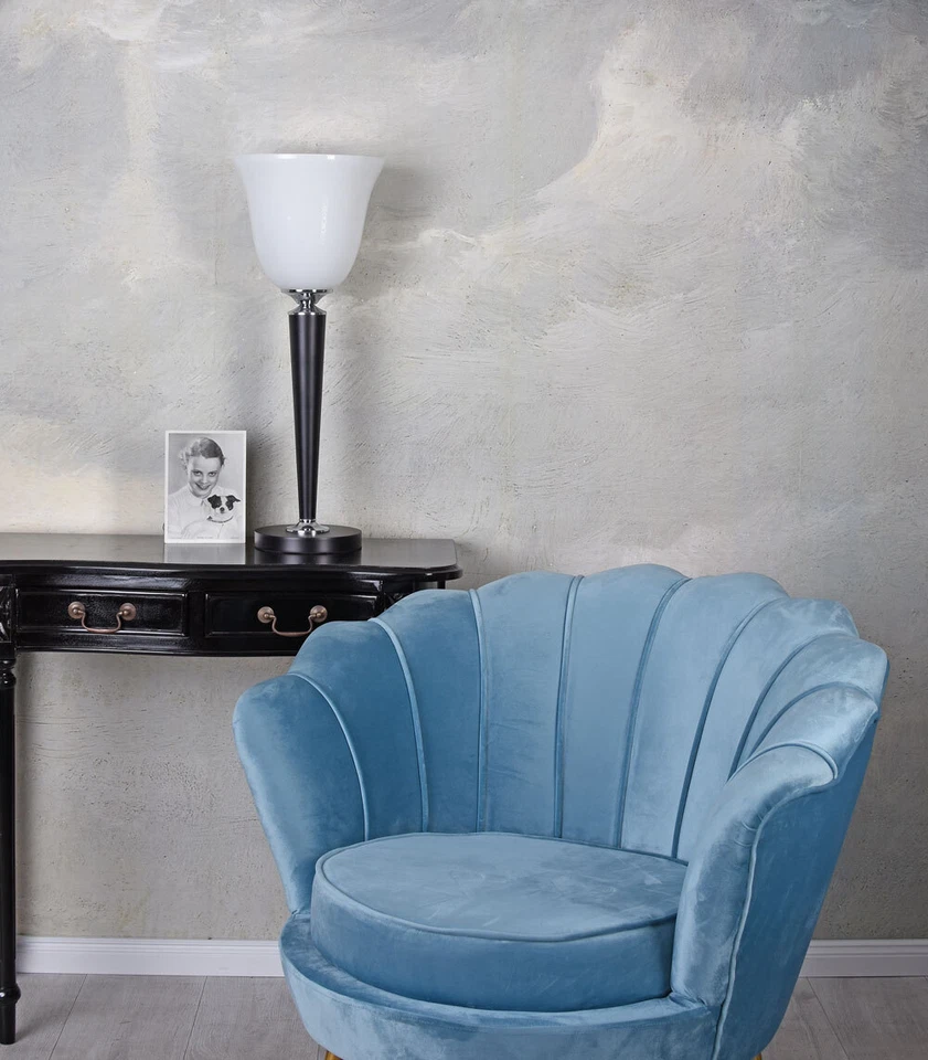 Mazda Lampe Antik Leuchte Tischlampe Art Déco 62 cm Tischleuchte Nachttischlampe - Bild 3 von 4