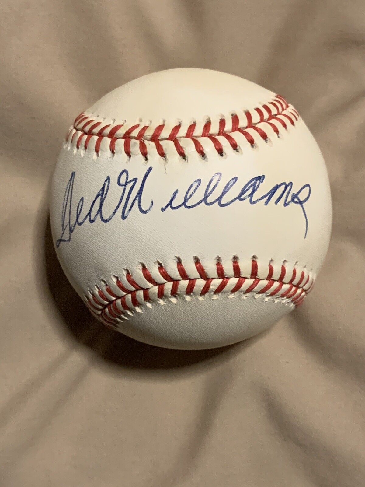 ted williams autographed baseball