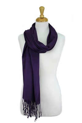 Soft Silky pashmina Shawl Wrap Women Pashmina Solid Scarf Stole Ladies Scarf