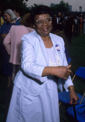 Rosetta LeNoire attends Mayor Ed Koch Kicks Off New York Cit - 1989 Old Photo