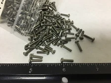 Qty (100) 2-56 X 3/8" Long Stainless Phillips Pan Head Screws, MS51957-5