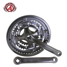 ALTALINE STEEL CHAINWHEEL CRANK SET 48/38/28T BIKE CHAINRING BICYCLE.