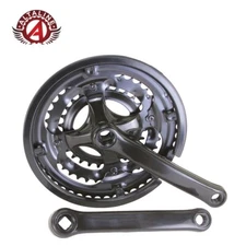 ALTALINE STEEL CHAINWHEEL CRANK SET 48/38/28T BIKE CHAINRING BICYCLE.