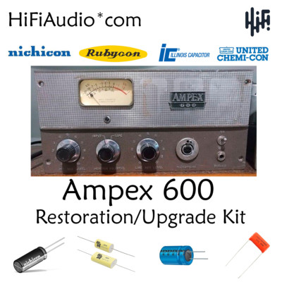 Ampex 600 restoration kit upgrade recap capacitor rebuild