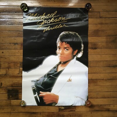 Vintage Michael Jackson (Thriller) official original Music Poster