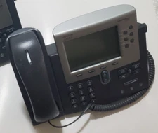 Cisco CP-7962G 7962G 6 Line SCCP VoIP PoE Phone Stand HandSet NO POWER CORD INCL