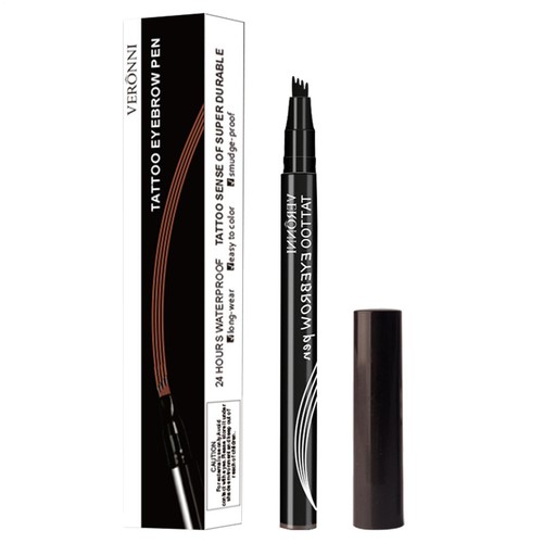 4 Points Eyebrow Tattoo Pen Waterproof Fork Tip Patented Microblading Makeup Ink - Picture 13 of 13