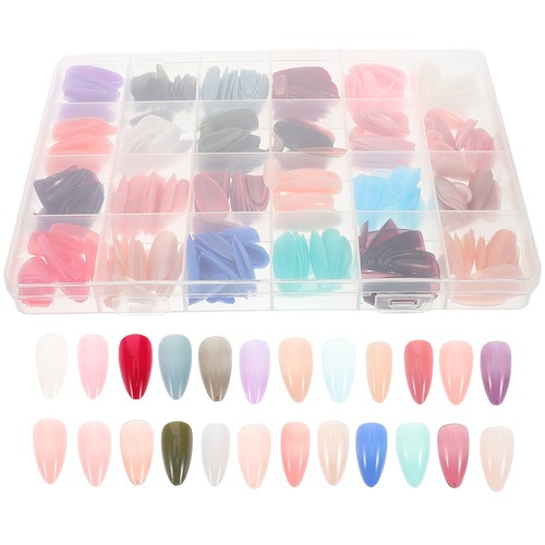 1 Box Short Fake Nails Fake Short Nails Decorative Faux Nails Short Fake Nails