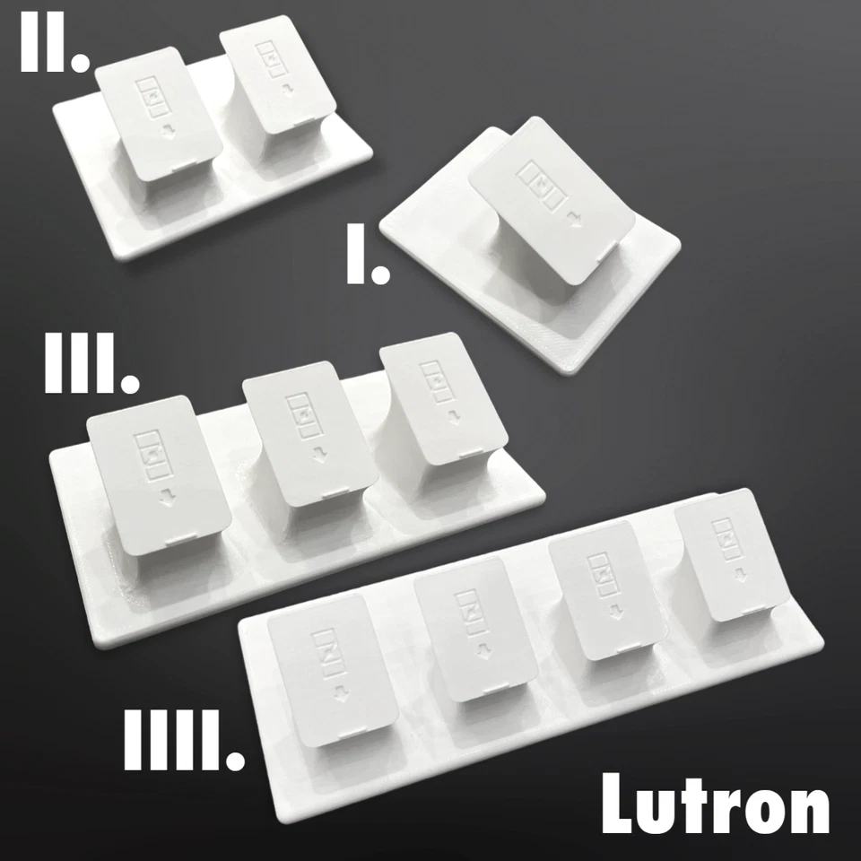 3DEXCEL Remote Stands for Lutron Caseta Pico Remote - Pedestals Holders Mounts - White