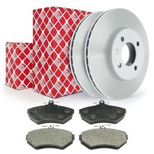 Febi Bremsscheiben 256 mm Bremsbeläge vorne für VW Golf 3 Lupo Polo  Seat Ibiza