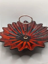  Vintage Evangeline Serving Platter with Silver Handle