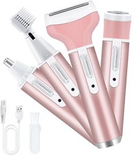 4 In 1 Lady Electric Women Shaver Facial Hair Removal Bikini Leg Body Epilator
