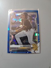 CJ Abrams 2021 Bowman Chrome Draft Sapphire #BDC76