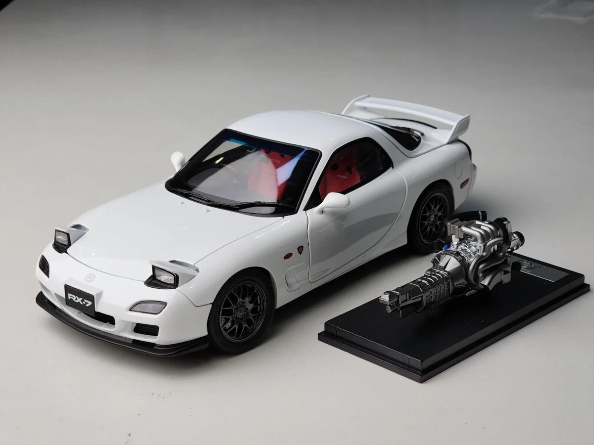POLAR MASTER RX-7 黄 1/18 1/18 Polar Master Mazda RX-7 Yellow Resin Car Model