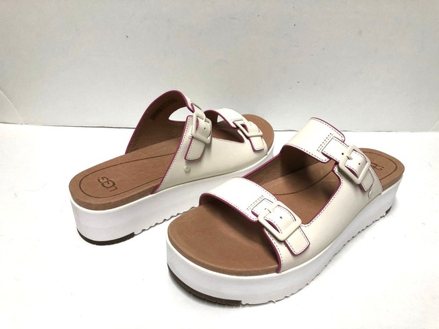 UGG HANNELI WOMEN FLIP FLOPS WHITE US 7.5 /UK 6 /EU 38.5 /JP 24.5 | eBay