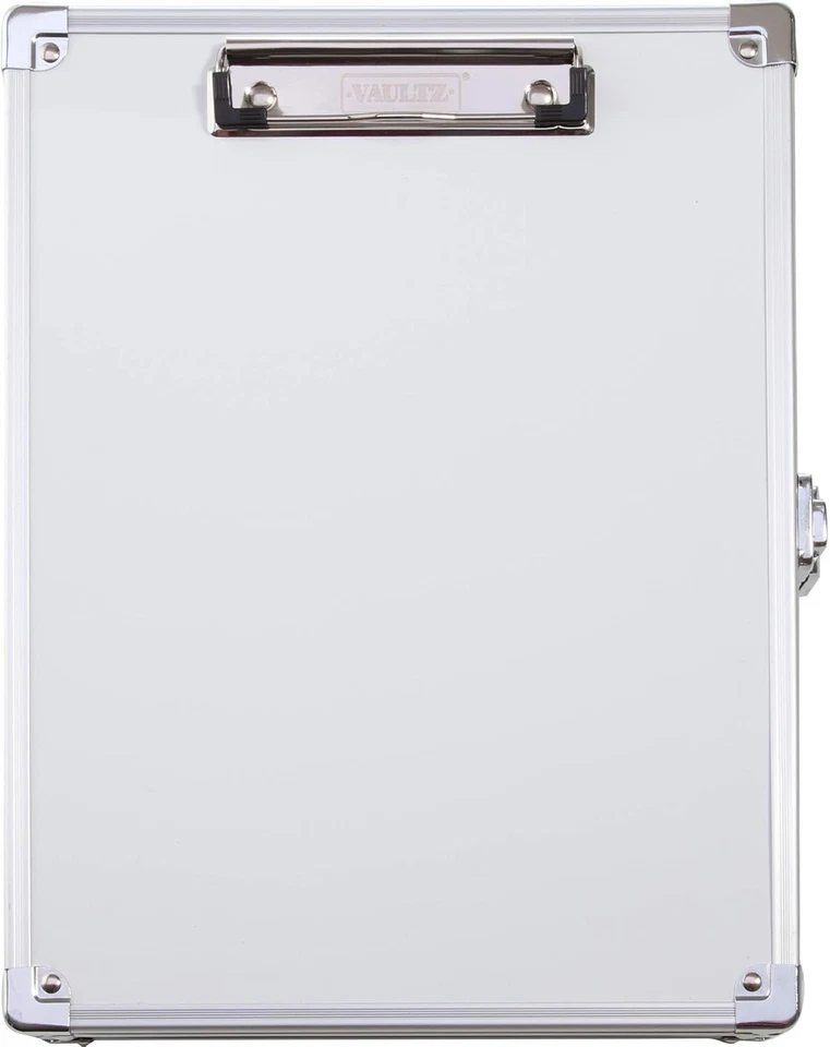 Vaultz Locking Clipboard with Storage for Letter Size Sheets, White - Image 4 of 4