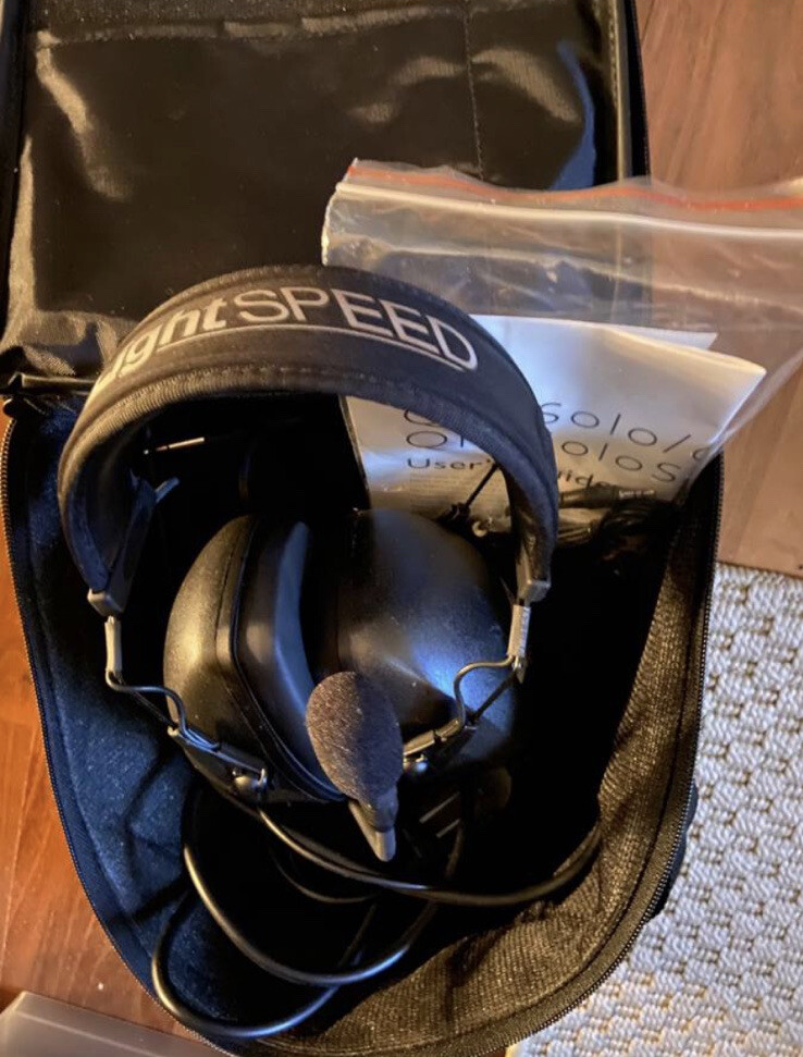 Lightspeed QFR Solo C Aviation Aircraft Headset eBay