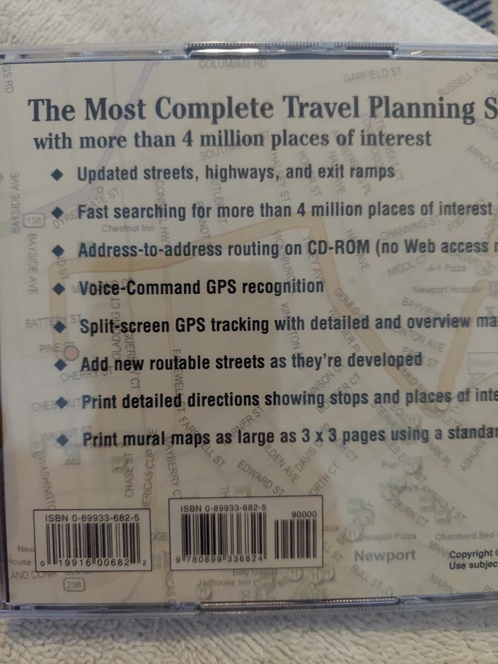 Street Atlas 2005 USA for Earthmate GPS (CD-ROM, 2 Discs, DeLorme) NEW, Sealed. - Image 3 of 4