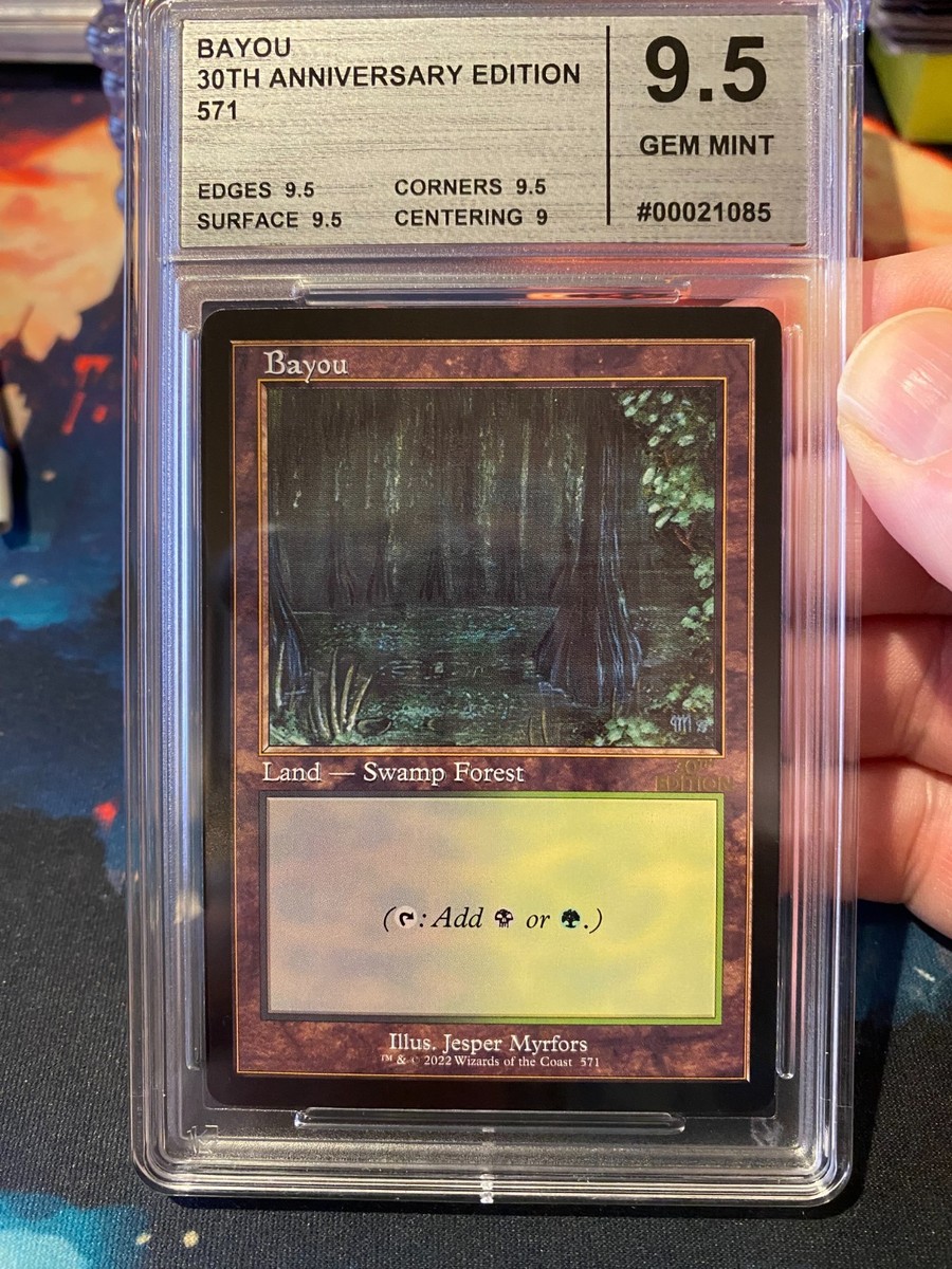 MTG 30th Anniversary Bayou Graded by Cardmarket 9.5 | eBay