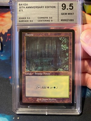 MTG 30th Anniversary Bayou Graded by Cardmarket 9.5 | eBay