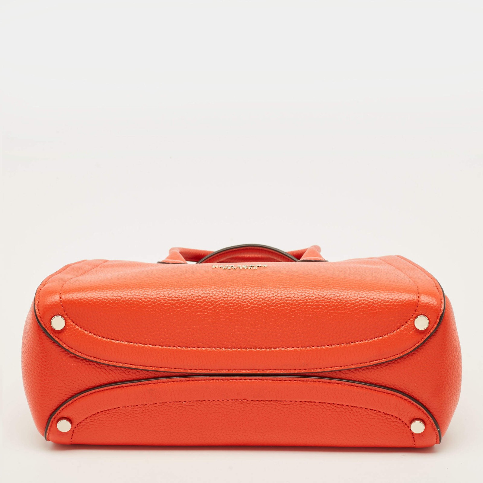 Kate Spade Knott Orange Leather Satchel thumbnail 7