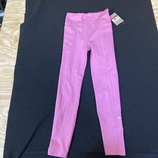Nike One Dri-fit Pink Leggings Youth Girls Size L FZ5607-646 NWT With Pockets