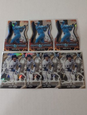 Lot (7x) 2026 Bowman Bobby Witt Jr 4x Electric Slugger + 3x Power Chords 7 Cards
