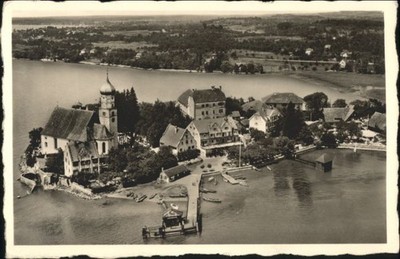 Wasserburg Bodensee Hotel Krone Fliegeraufnahme
