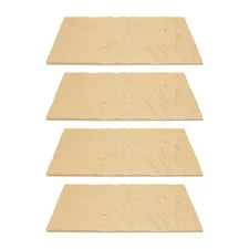 4 PCS PU Panels Faux Stone Wall Panels for Interior Wall Decor Home Office