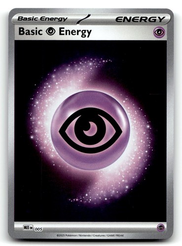 Basic Psychic Energy - 005 5 Mega Evolution Energies Pokemon Reverse Holo NM