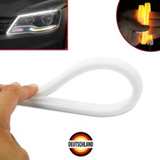 2 Stk. 45cm LED Tagfahrleuchten DRL Tr�nenstreifen Blinker Gelb/Wei� f�r BMW