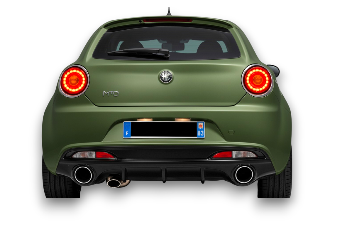 Diffusore Posteriore Con Alette Per Alfa Romeo Mito – 4 Pezzi – Made In Italy