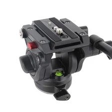 Avella Video Tripod Fluid Head with Quick Release Plate, Lightweight Heavy Du...