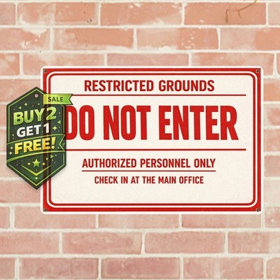Private Property No Access Without Permission Warning Metal Sign