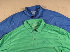 Tommy Bahama IslandZone 2-Pack Polo Big Tall 1XLT Green Blue Performance