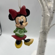 Hallmark 2018 Minnie Mouse - Styling Green Sweater - Holiday Christmas Ornament