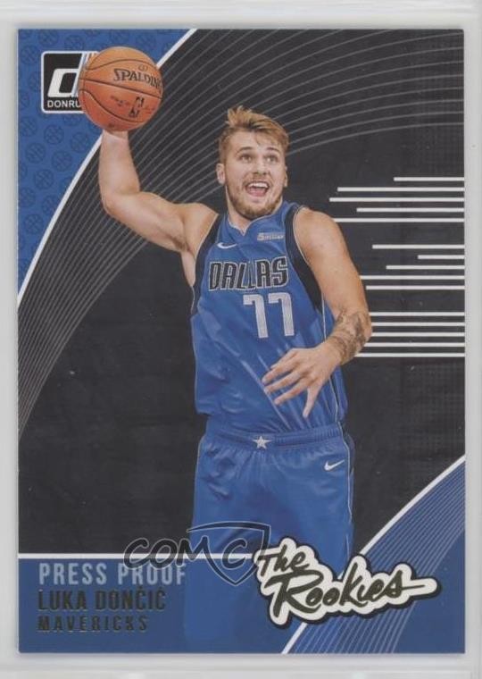 2018-19 Panini Donruss The Rookies Press Proof Luka Doncic #3 RC