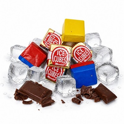 1000 g / 1 Kg Bruch Moritz Eiskonfekt Ice Cubes Schokoladenwürfel