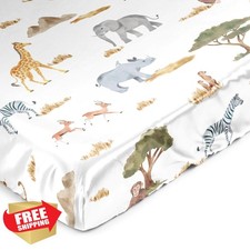 Sweet Jojo Designs Crib Sheet Jungle Animals