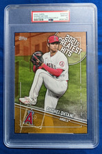 2022 Topps Shohei Ohtani GOLD 7/10 PSA 10 2021's Greatest Hits 21GH-10 5X7 POP 2