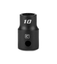 10 mm Shallow Impact Socket, 3/8Inch Drive, 6Point, Metric