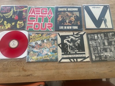 8 alte UK Punk LP Vinyl Rezillos Buzzcocks Vibrators Crass Records Bullshit KBD