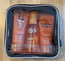 Victoria Secret Clementine Hibiscus Feel Energized 3 Piece Travel Set NEW SEALED