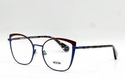 NEW WOOW MEET UP 1 9620 EP MATTE FLASH BLUE AUTHENTIC EYEGLASSES 52-18