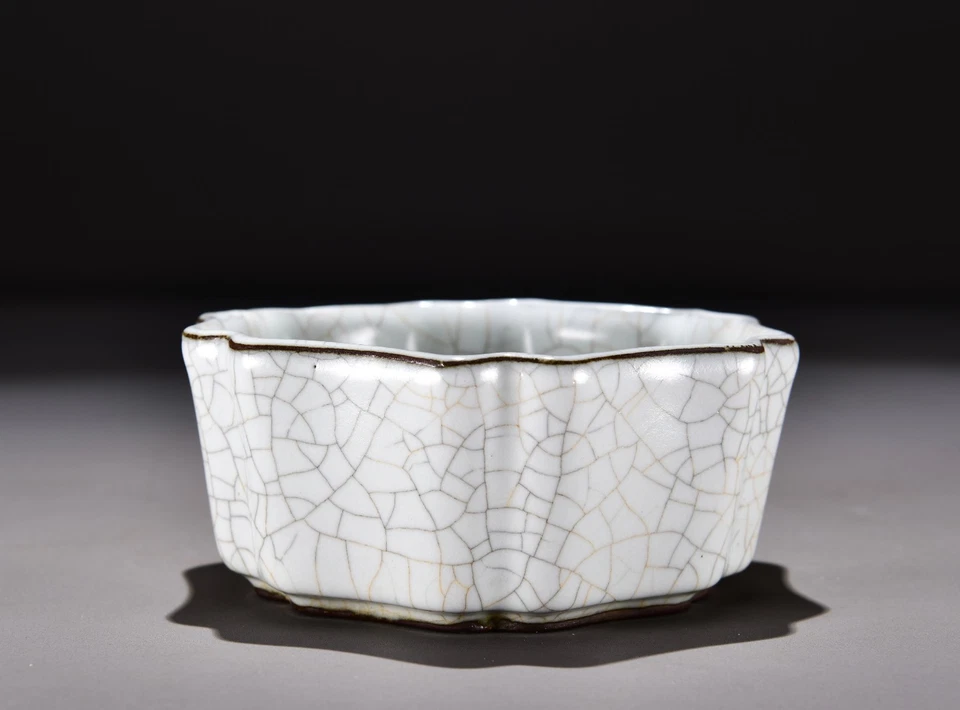 Chinese Antique Song Dynasty Guan Ware Ancient Porcelain Brush Washers - Image 4 of 4